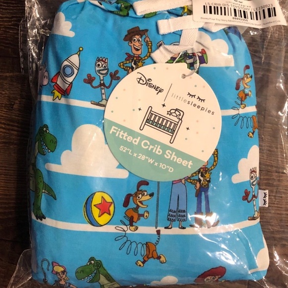 Little Sleepies Toy Story Crib Sheet NWT
